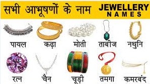 Jewels and Ornaments Name in Hindi and English