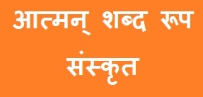 Atman Shabd Roop in Sanskrit