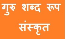 Guru Shabd Roop in Sanskrit